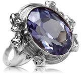 Ring Vintage Jewlery Alexandrite Sterling silver 925 vrc100s