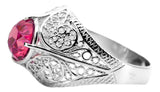 Silver 925 Ruby ring vrc026s Vintage vrc026s-rb