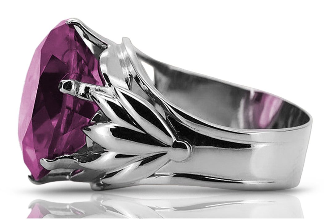 Vintage silver 925 Amethyst ring vrc029s Vintage