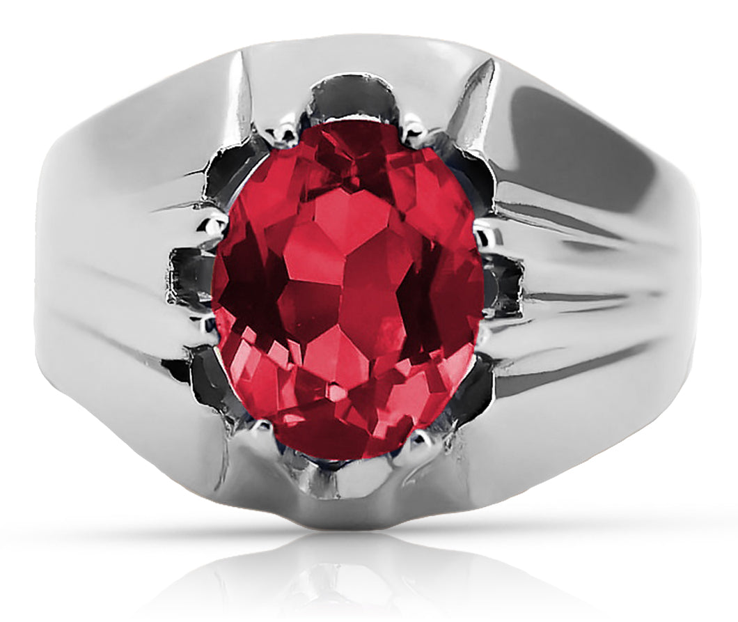 Vintage silver 925 Ruby ring vrc016s Vintage vrc016s-rb