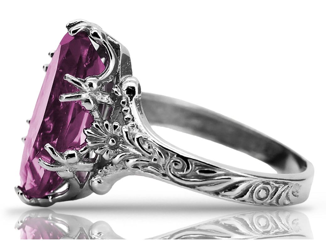 Vintage silver 925 Amethyst ring vrc084s Vintage vrc084s-am