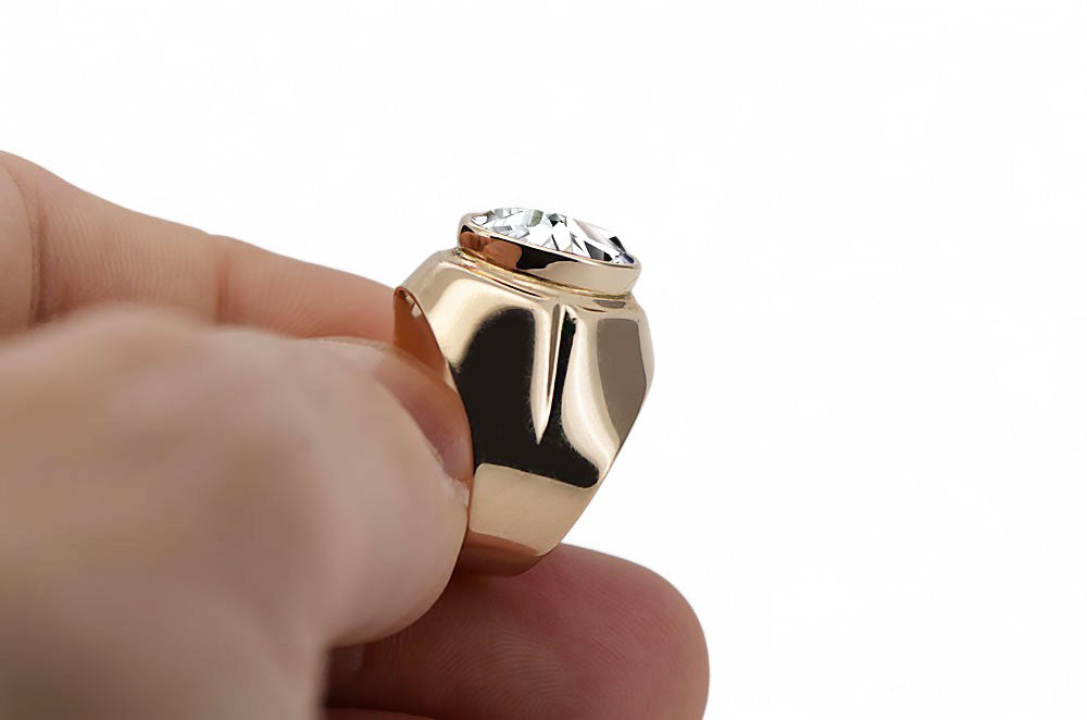 Zircon Original Vintage 14K Rose Gold Ring Vintage style vrc296r vrc296r-zi