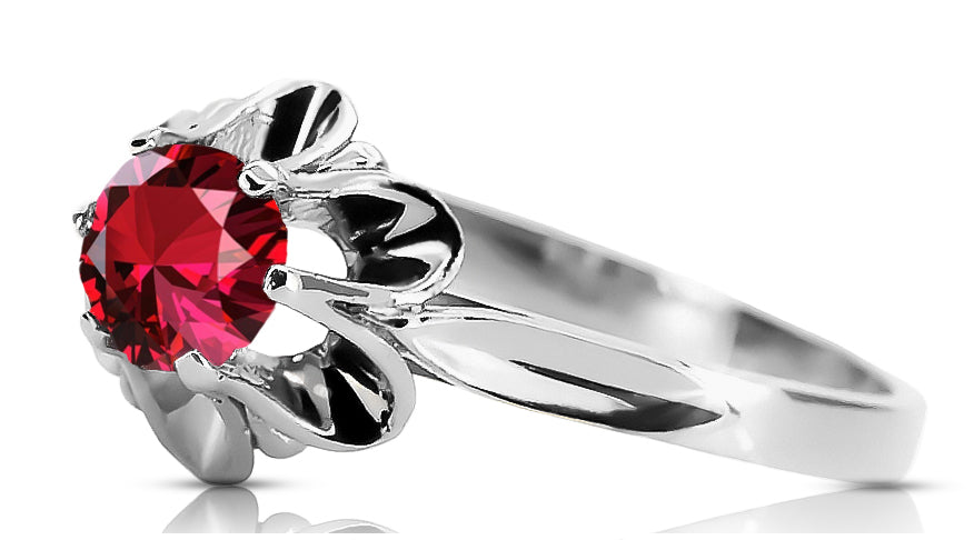 Sterling silver 925 Ruby Ring Vintage craft vrc004s