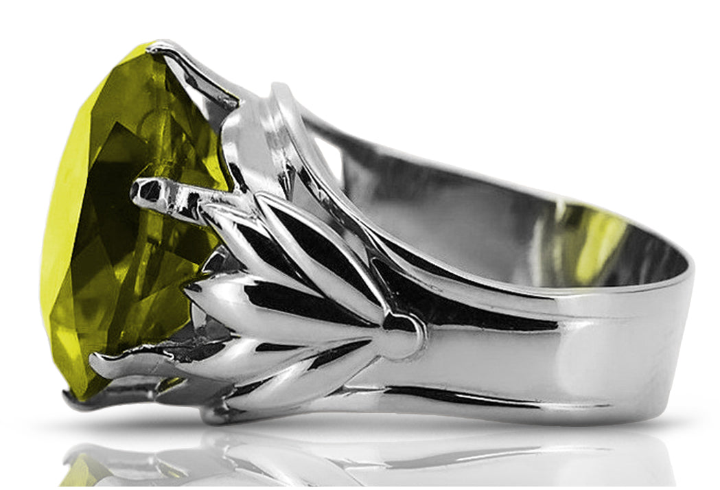 Vintage silver 925 Peridot ring vrc029s Vintage