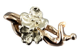 Vintage rose pink 14k 585 gold Vintage flower pendant vpn096