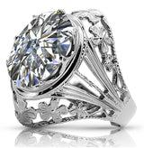 Vintage silver 925 Zircon ring vrc031s Vintage