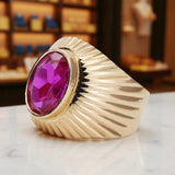 Ring Vintage craft Amethyst Original Vintage 14K Rose Gold vrc127r