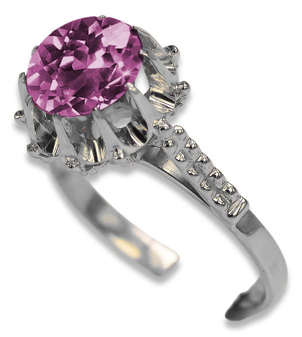 Vintage silver 925 Amethyst ring vrc045s Vintage