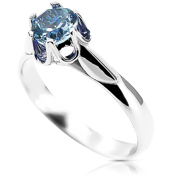 Silver 925 Aquamarine ring vrc122s Vintage vrc122s-aq