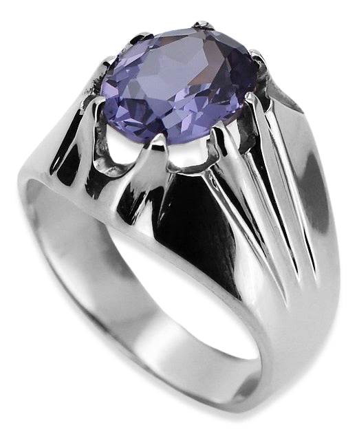 Vintage silver 925 Alexandrite ring vrc016s Vintage