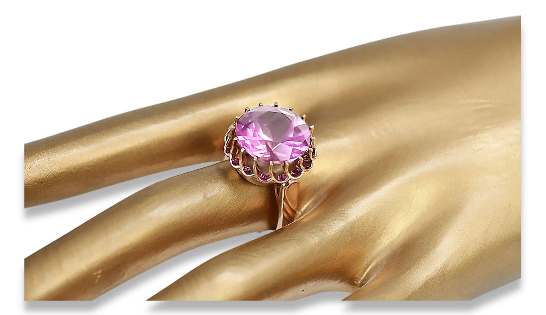 Ring Amethyst Original Vintage 14K Rose Gold Vintage craft vrc035r vrc035r-am