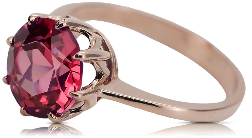 Ring Vintage craft Ruby Original Vintage 14K Rose Gold vrc157r