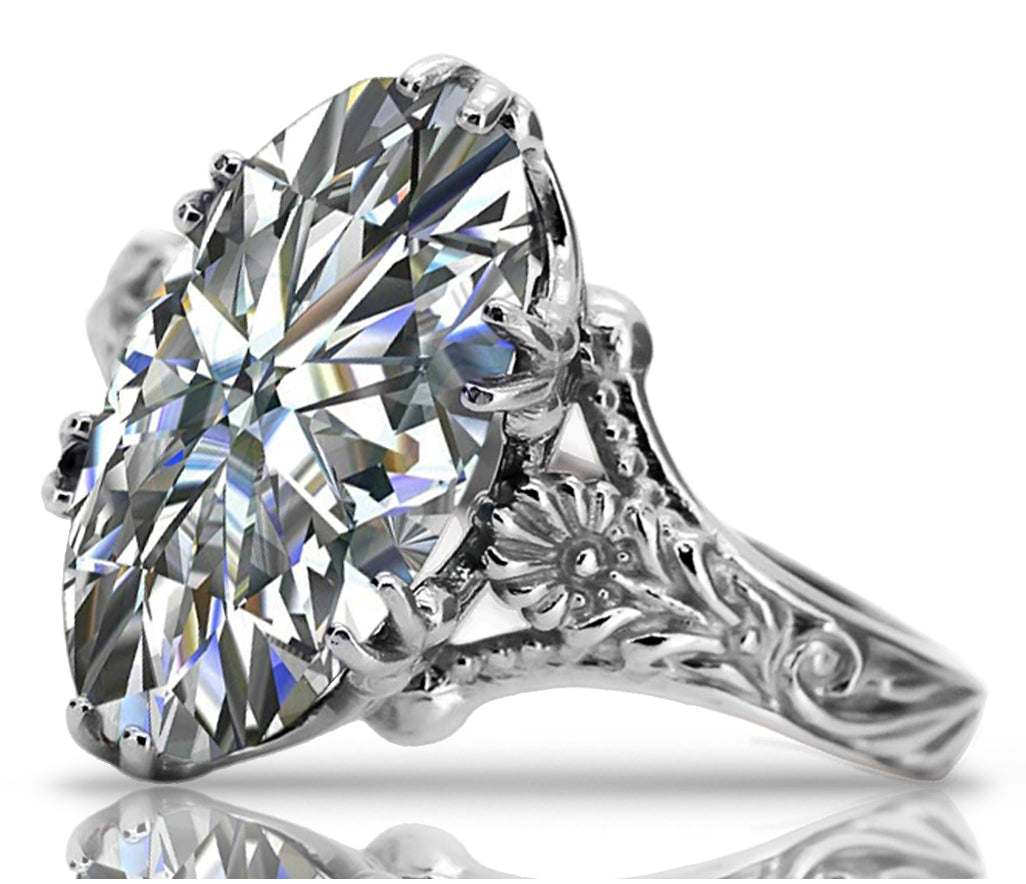 Vintage silver 925 Cubic Zircon ring vrc084s Vintage vrc084s-zi