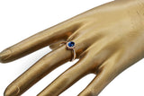 Original Vintage 14K Rose Gold Sapphire Ring Vintage style crc009r crc009r-sp
