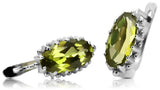 Silver 925 Vintage peridot earrings vec174s vec174s-yp