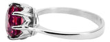 Vintage Jewlery Ring Ruby Sterling silver 925 vrc157s vrc157s-rb