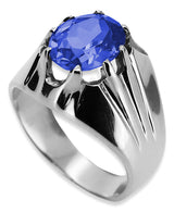 Vintage silver 925 Sapphire ring vrc016s Vintage vrc016s-sp