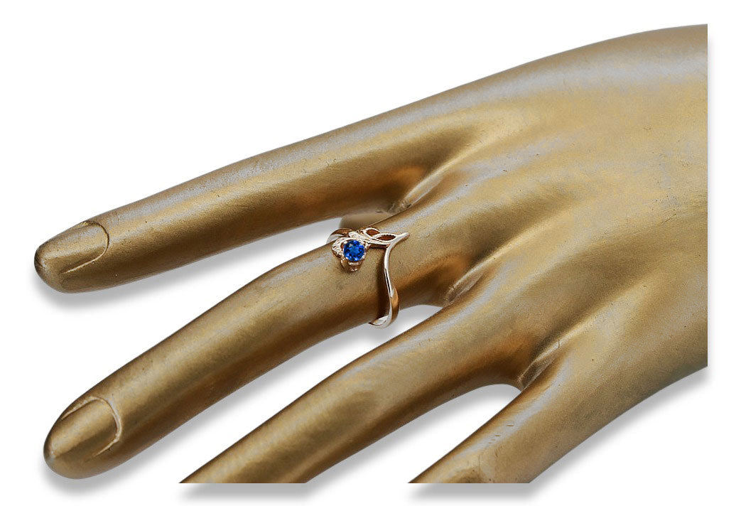 Vintage silver 925 Sapphire ring vrc095s Vintage vrc095s-sp