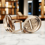 Vintage rose pink 14k 585 gold Vintage oval earrings ven196