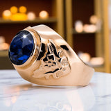 Vintage Ring Sapphire Original Vintage 14K Rose Gold vrc078r vrc078r-sp
