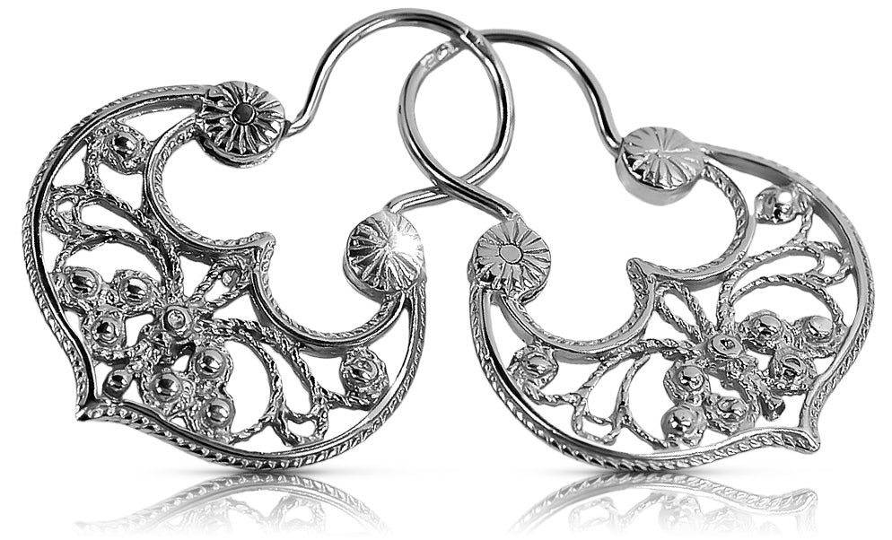silver 925 Vintage earrings ven022s