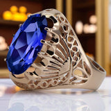 Vintage rose pink 14k gold 585 Sapphire ring vrc020 Vintage