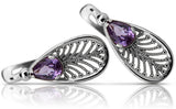 Vintage Vintage 925 Silver alexandrite earrings vec067s Vintage vec067s-ax