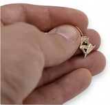 Rose Vintage 14k rose gold 585 Aries pendant Lady zodiac pendant vzp011