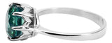 Ring Vintage style Emerald Sterling silver 925 vrc157s vrc157s-em