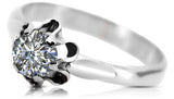 Zircon Sterling silver 925 Ring Vintage vrc094s vrc094s-zi