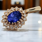 Vintage rose pink 14k 585 gold sapphire pendant vpc018 Vintage vpc018r-sp