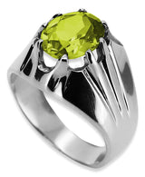 Vintage silver 925 Peridot ring vrc016s Vintage vrc016s-yp
