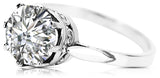 Sterling silver 925 Zircon Ring Vintage Jewlery vrc366s vrc366s-zi