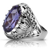 Vintage silver 925 Alexandrite ring vrc020s Vintage