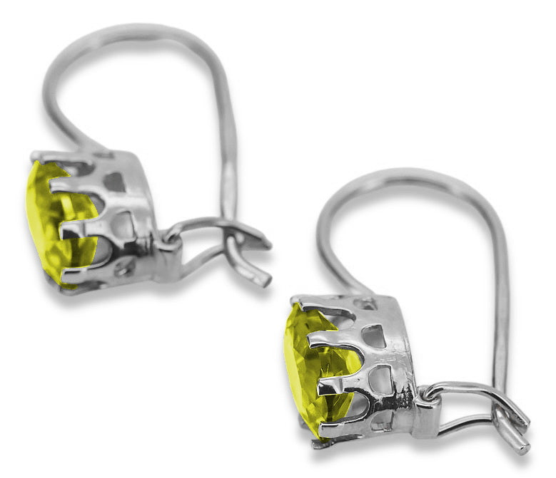 Vintage Vintage 925 Silver Peridot earrings vec196s vec196s-yp