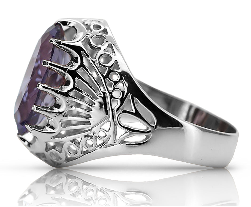 Vintage silver 925 Alexandrite ring vrc020s Vintage