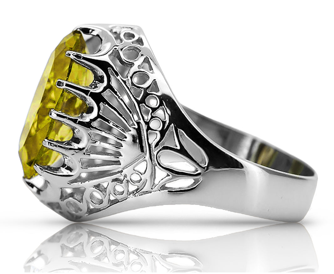 Vintage silver 925 Peridot ring vrc020s Vintage vrc020s-yp