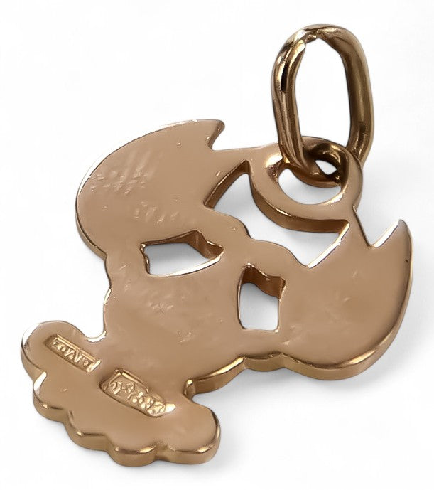 Pendant pendant made of rose red gold 14k 585 Vintage zodiac Cancer vzp002