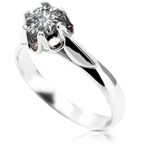 Silver 925 Zircon ring vrc122s Vintage