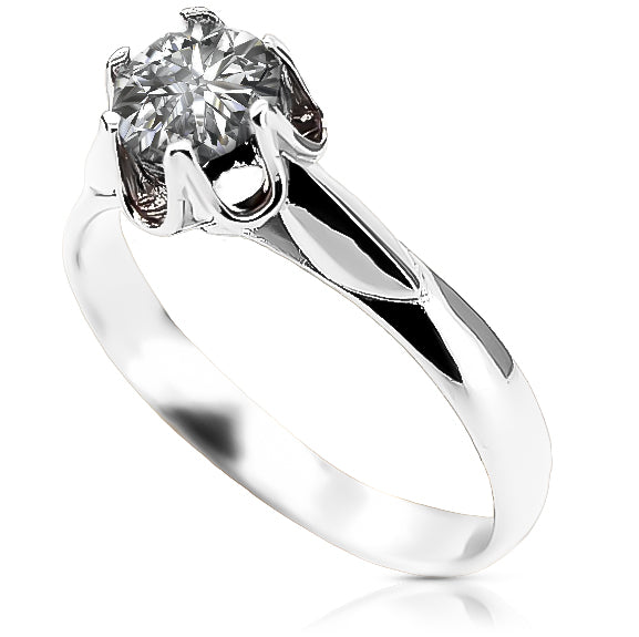 Silver 925 Zircon ring vrc122s Vintage