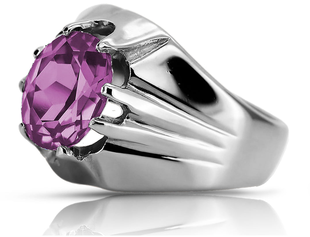 Vintage silver 925 Amethyst ring vrc016s Vintage