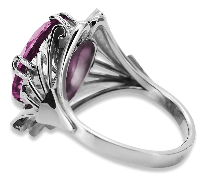 Vintage silver 925 Amethyst ring vrc015s Vintage vrc015s-am