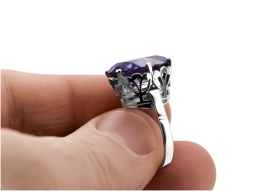 Silver 925 Alexandrite ring vrc130s Vintage vrc130s-ax