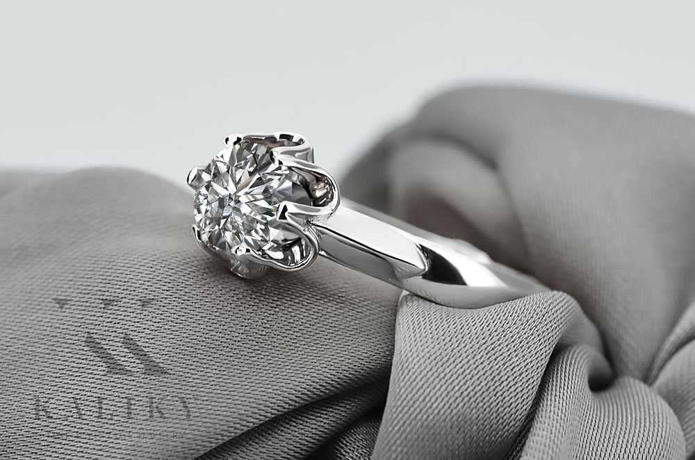 Silver 925 Zircon ring vrc122s Vintage