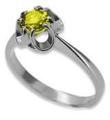Vintage silver 925 Peridot ring vrc348s Vintage vrc348s-yp
