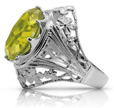 Vintage silver 925 Peridot ring vrc031s Vintage vrc031s-yp