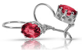 Vintage Vintage 925 Silver Ruby earrings vec196s vec196s-rb