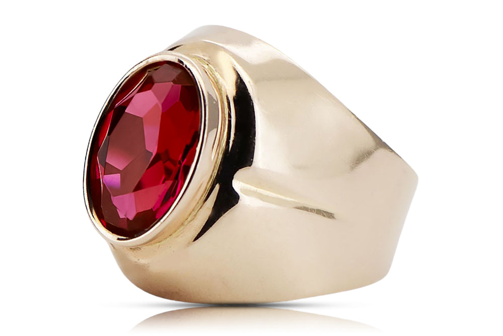 Ring Ruby Original Vintage 14K Rose Gold Vintage style vrc296r vrc296r-rb