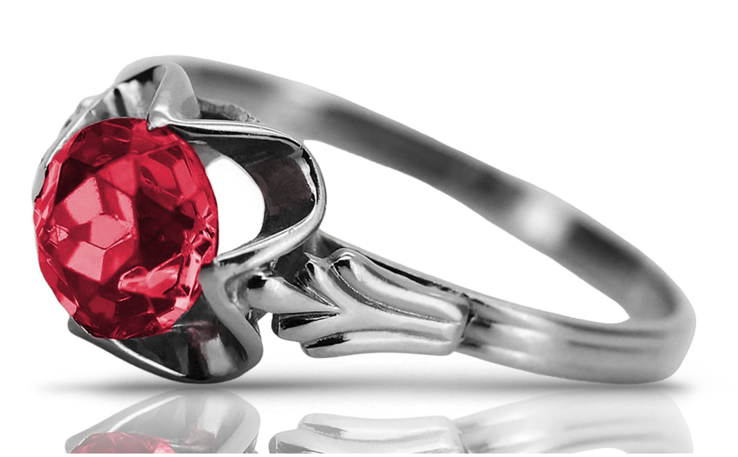 Vintage silver 925 Ruby ring vrc023s Vintage vrc023s-rb