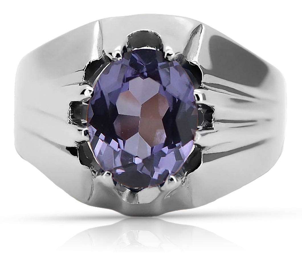 Vintage silver 925 Alexandrite ring vrc016s Vintage vrc016s-ax